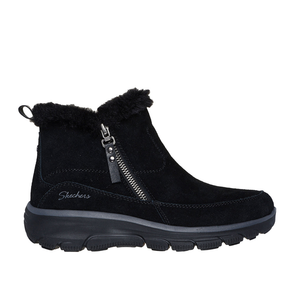 Stivaletto Skechers Easy Going - Cool Zip Donna - Nero