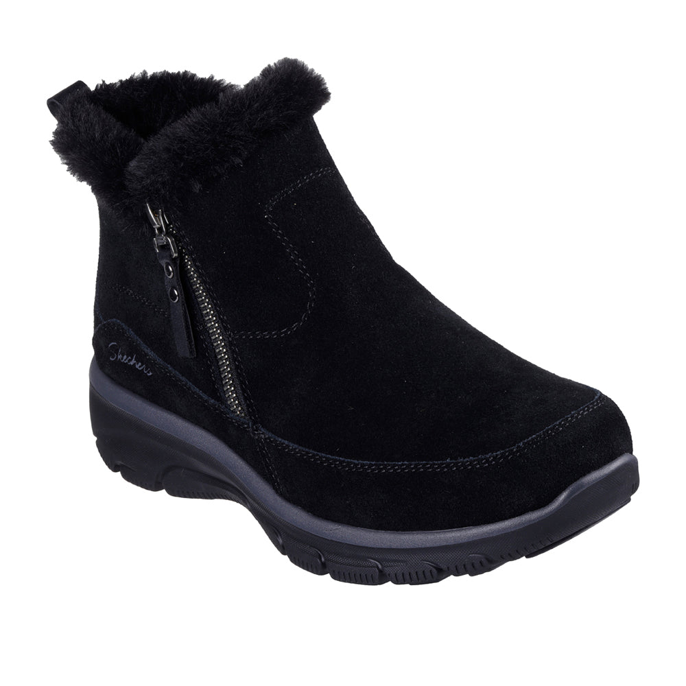 Stivaletto Skechers Easy Going - Cool Zip Donna - Nero
