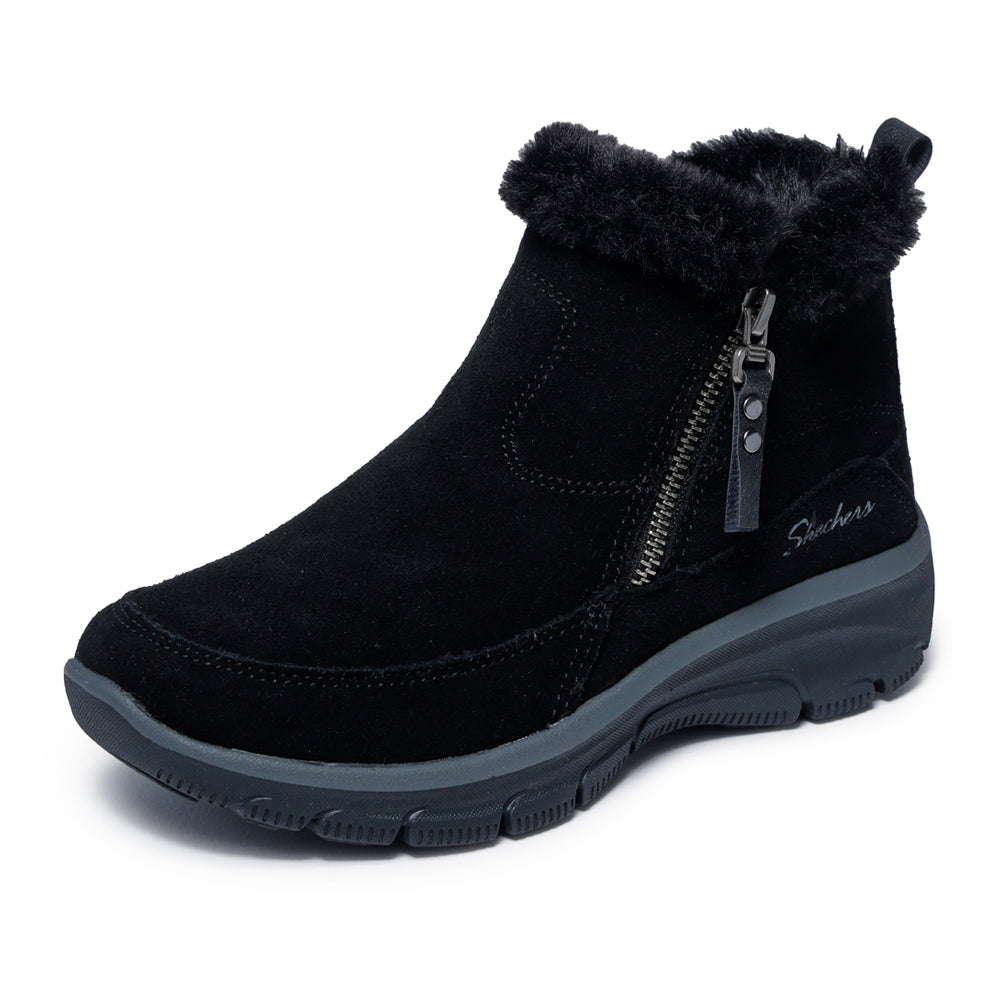 Stivaletto Skechers Easy Going - Cool Zip Donna - Nero