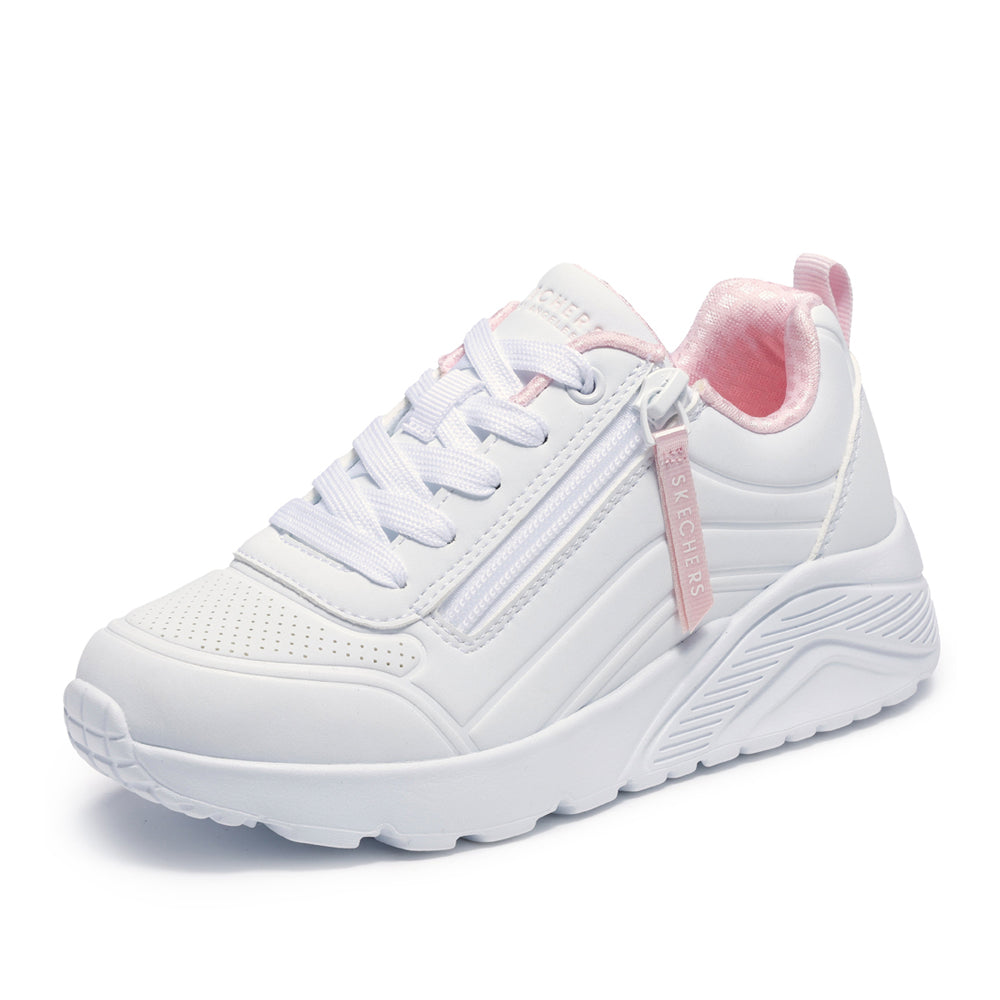 Sneakers Skechers Uno Lite - Easy Zip Unisex Bambino - Bianco