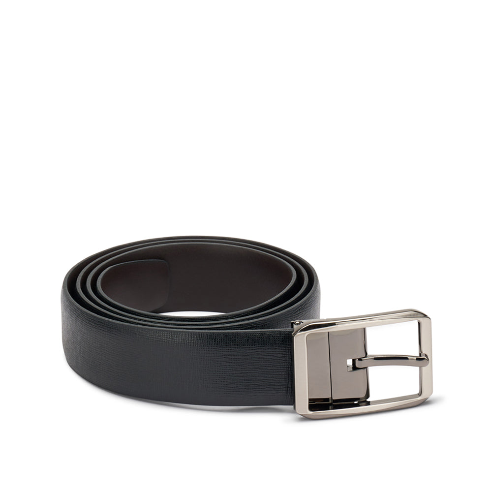 Cinta Frau Saffianodouble Uomo - Nero