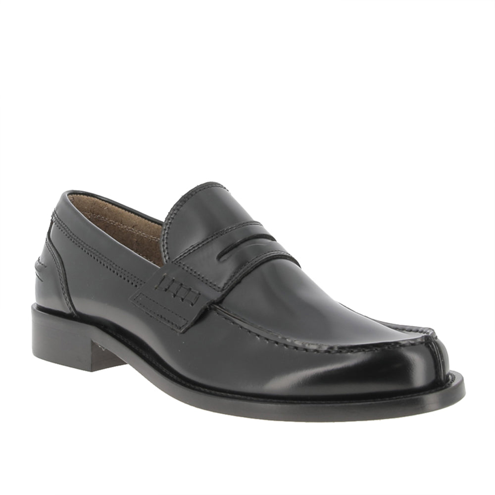 Mocassino Antica Cuoieria Gloss Uomo - Nero