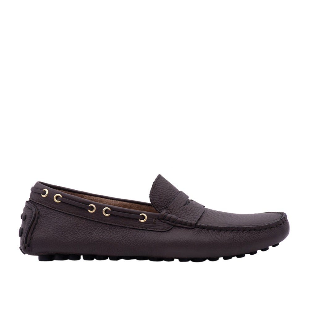 Scarpa Barca Antica Cuoieria Softy Bottalato Uomo - Marrone
