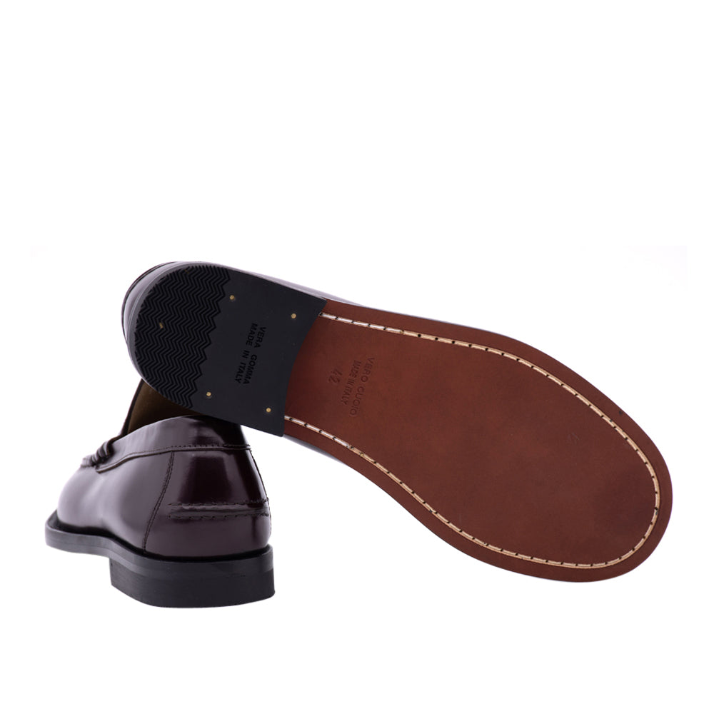 Mocassino Antica Cuoieria Gloss Uomo - Bordeaux