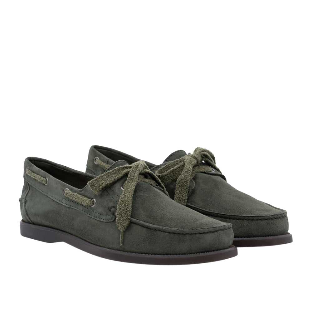 Scarpa Barca Antica Cuoieria Amalfi Uomo - Verde