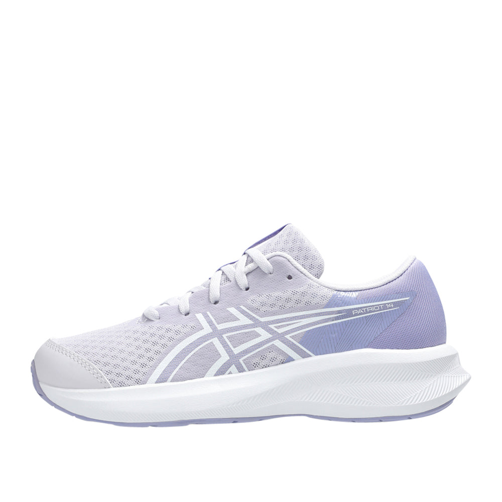 Scarpa Running Asics Patriot 14 gs Unisex Ragazzo - Bianco