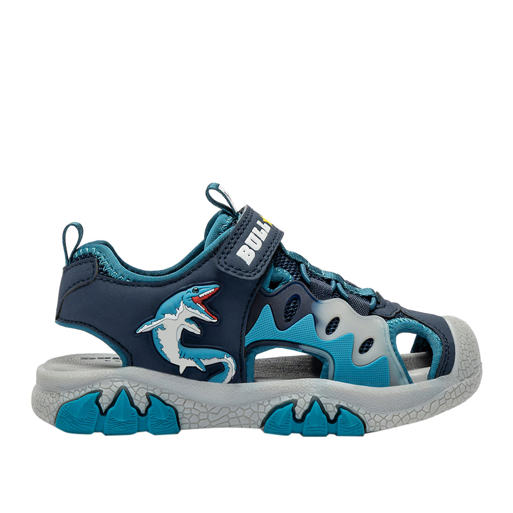 Sandalo Bull Boys Mosasauro Lights Bambino - Blu