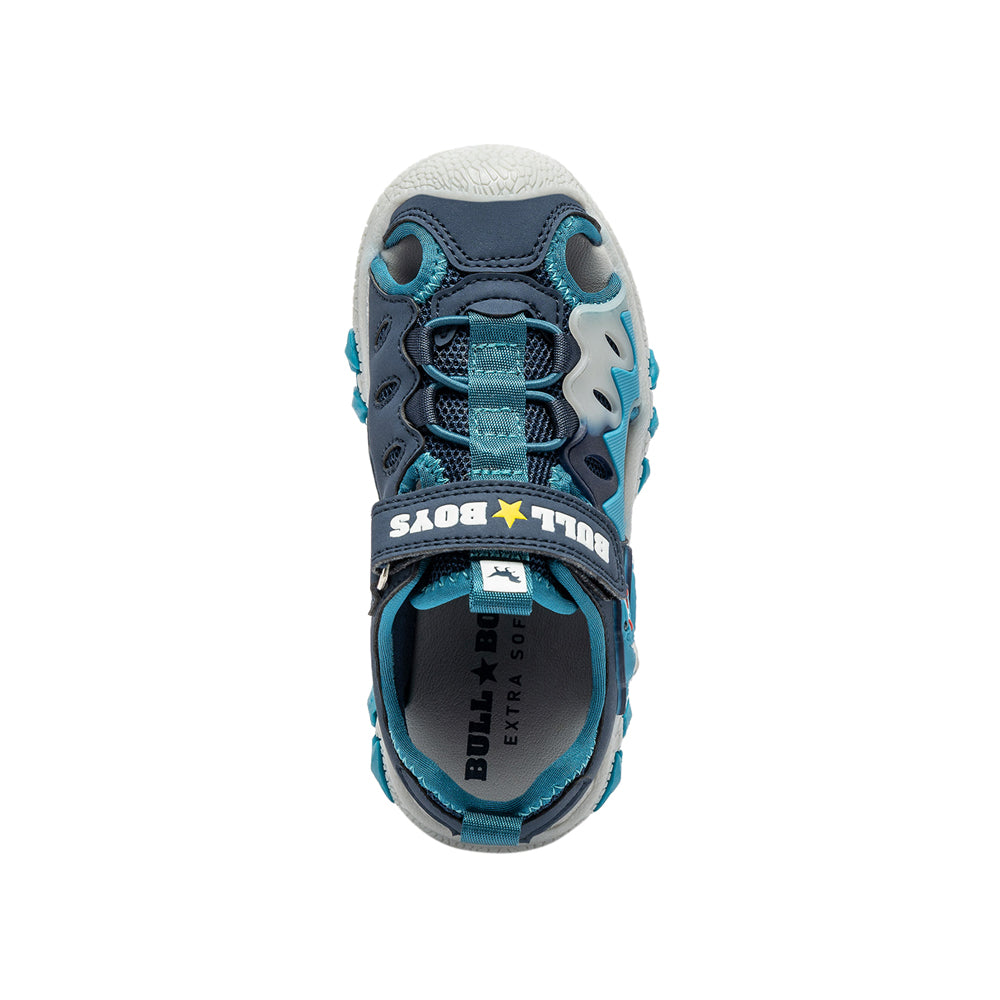 Sandalo Bull Boys Mosasauro Lights Bambino - Blu