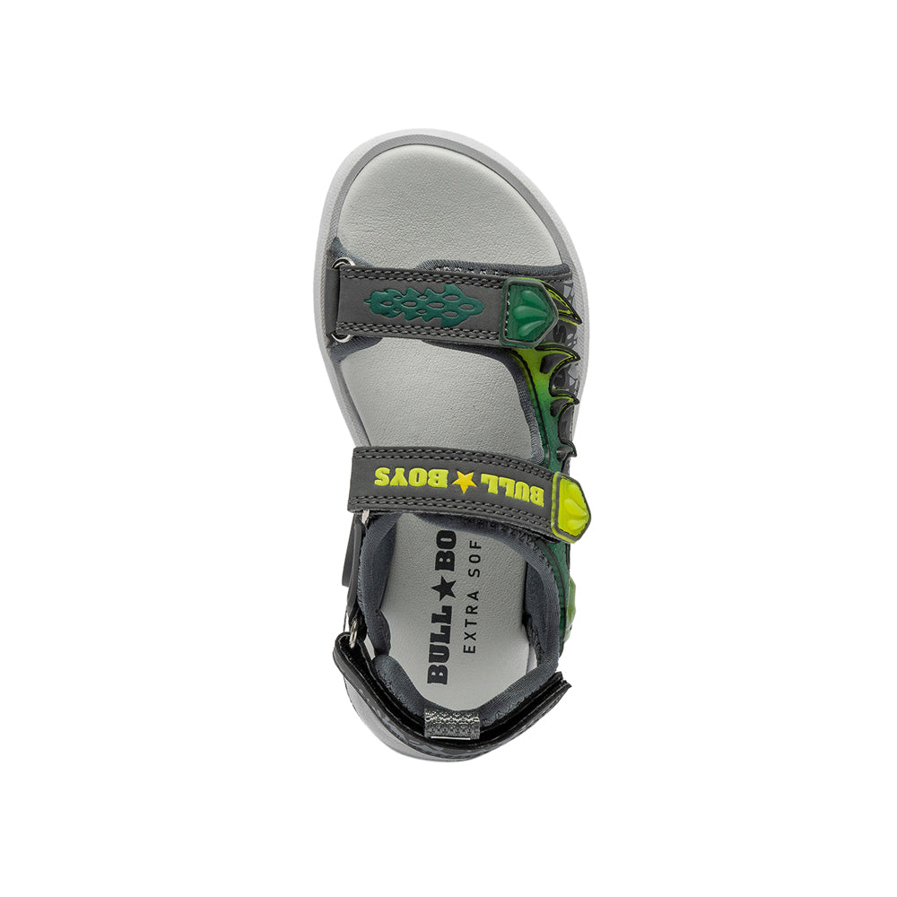Sandalo Bull Boys Velociraptor Roar Bambino - Grigio