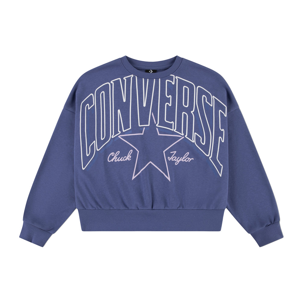 Felpa Converse Unisex Ragazzo - Blu