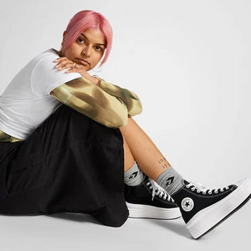 Sneakers Converse Ctas Move hi Donna - Nero