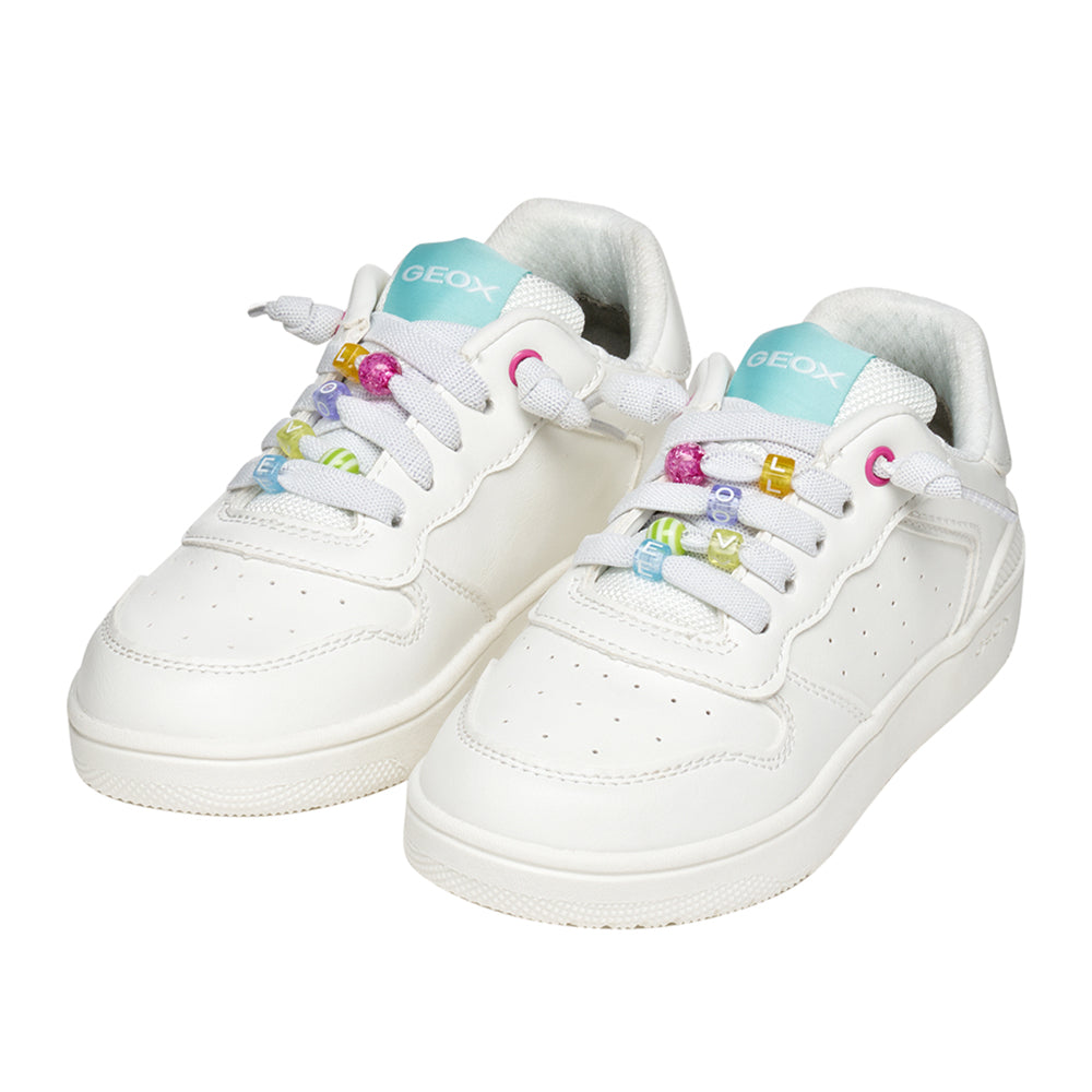 Sneakers Geox Washiba D Bambina - Bianco