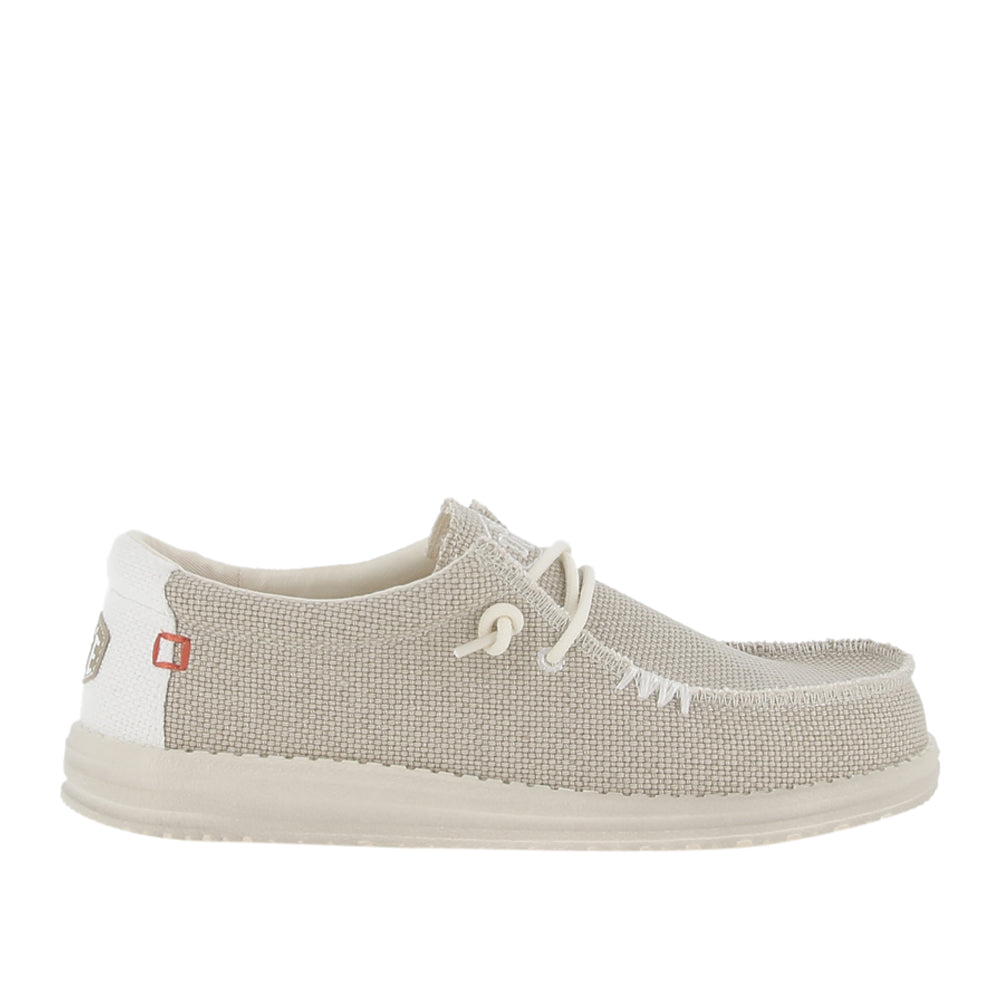 Slipon Hey Dude Wally Braided Uomo - Bianco