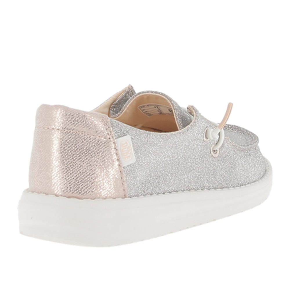 Slipon Hey Dude Wendy Y Metallic Sparkle Ragazza - Rosa