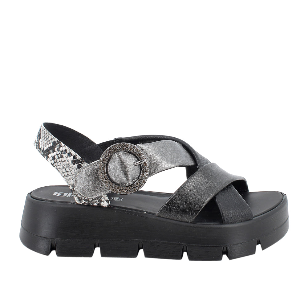Sandalo Igi&Co Donna - Nero