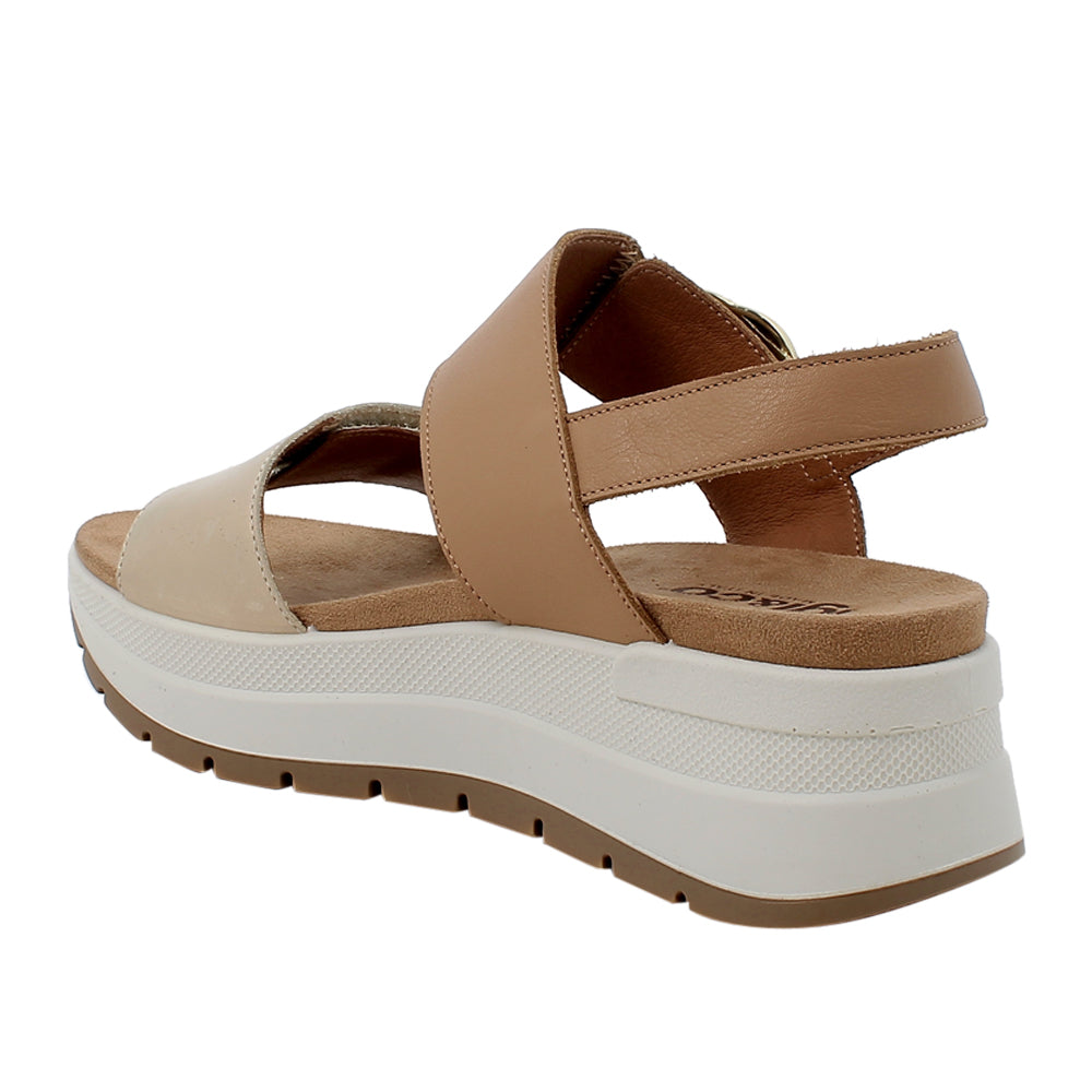Sandalo Igi&Co Donna - Platino/Biscott