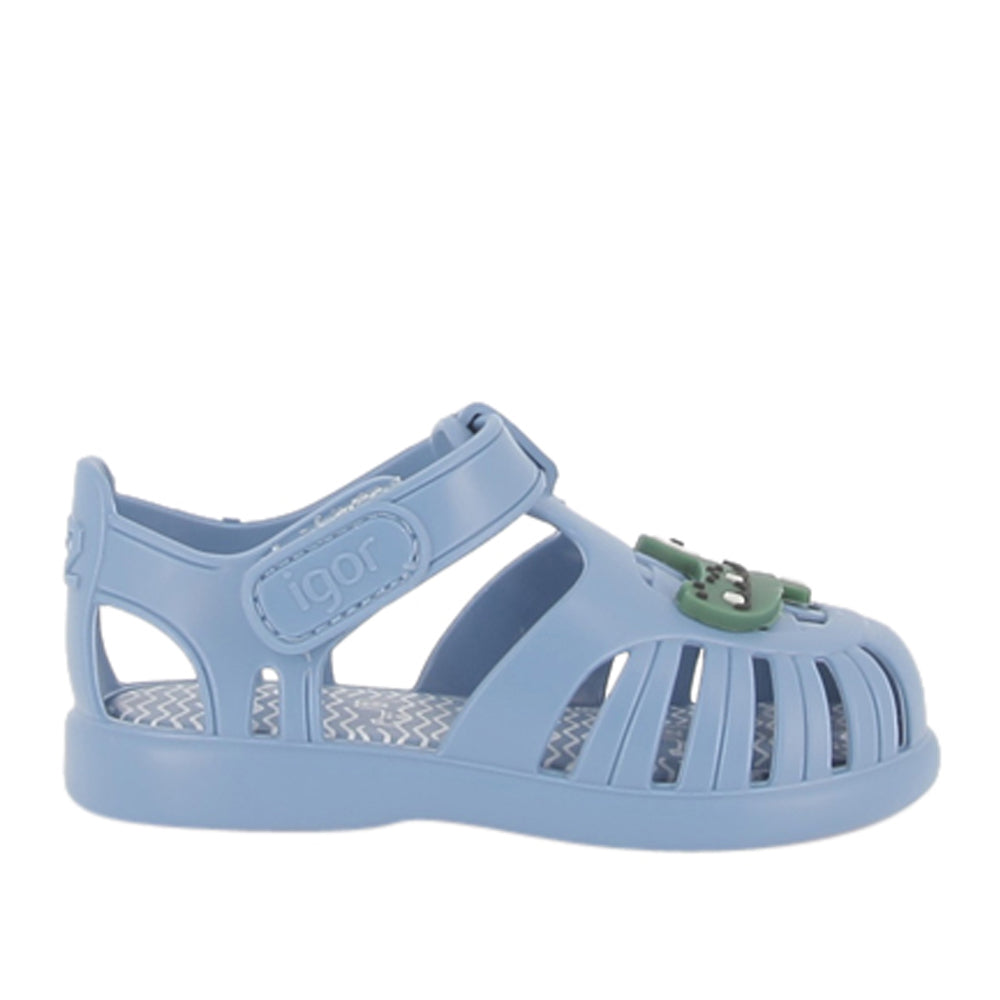 Sandalo Igor Tobby Croco Bimbo - Blu