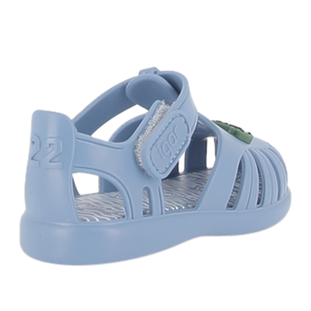 Sandalo Igor Tobby Croco Bimbo - Blu