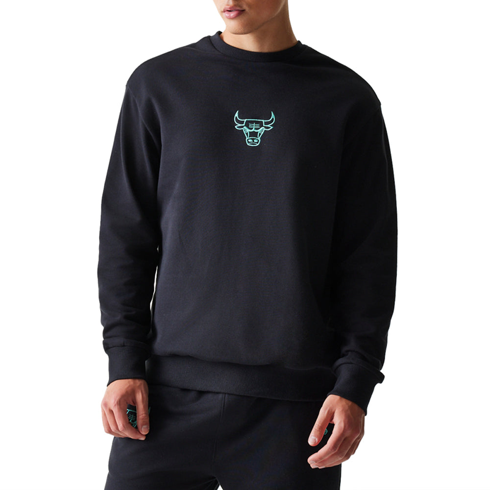 Felpa New Era Chicago Bulls Uomo - Nero