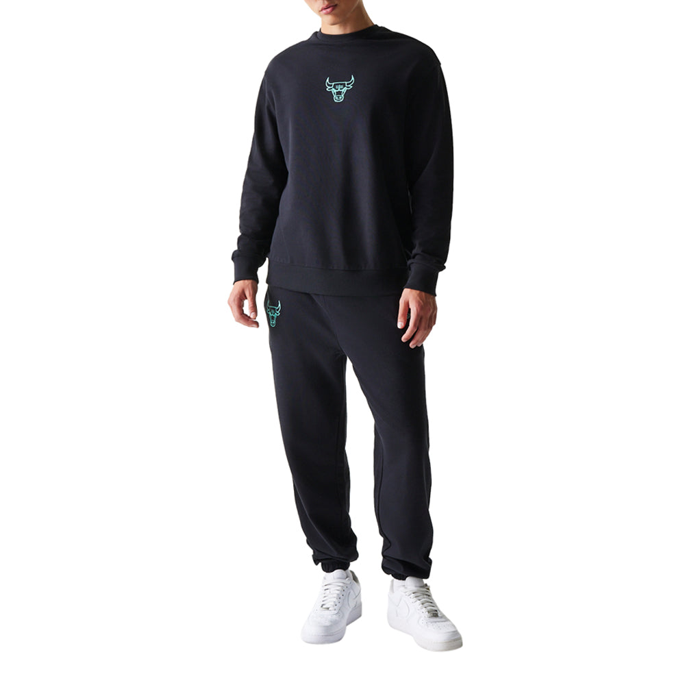 Felpa New Era Chicago Bulls Uomo - Nero