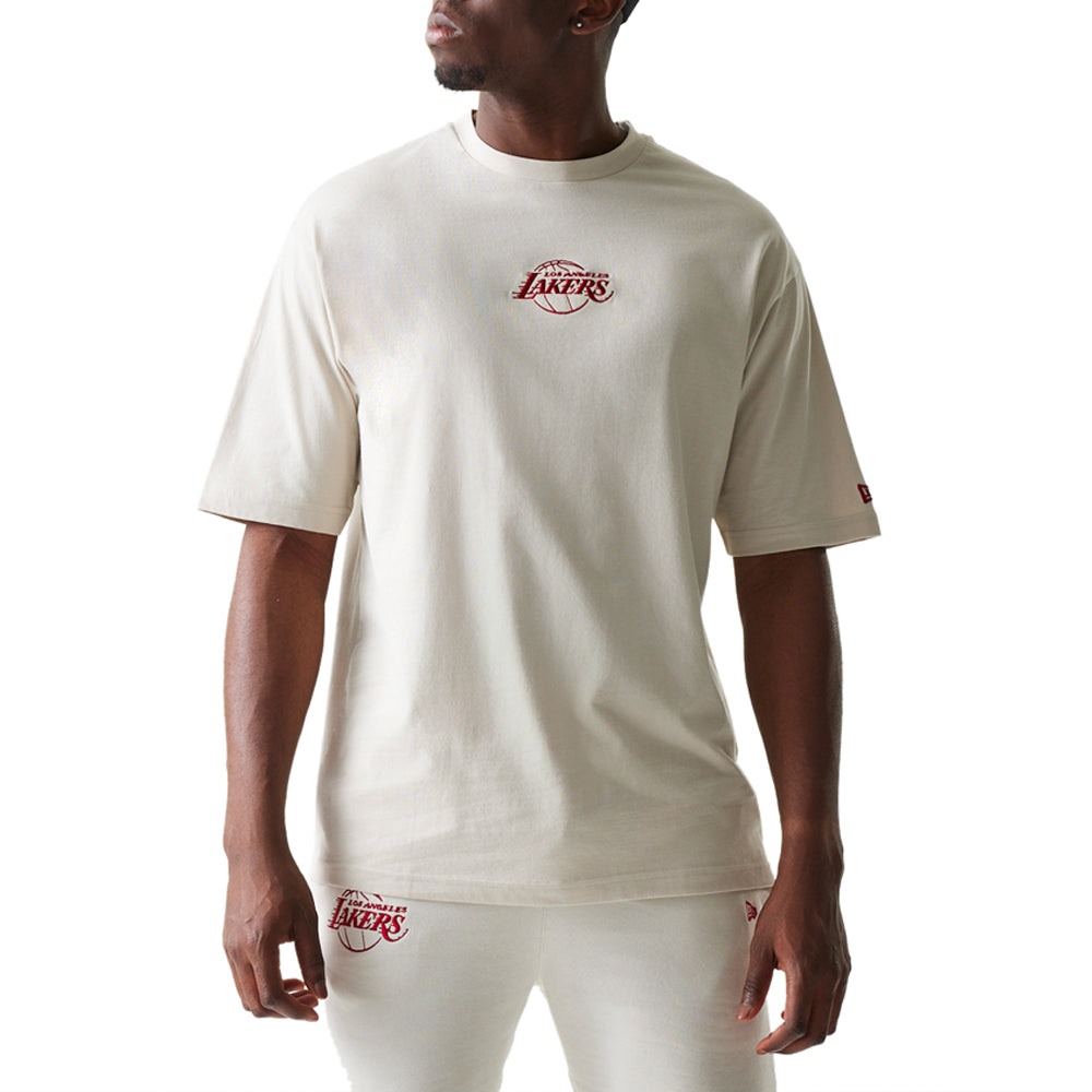 T-Shirt New Era Los Angeles Lakers Uomo - Beige