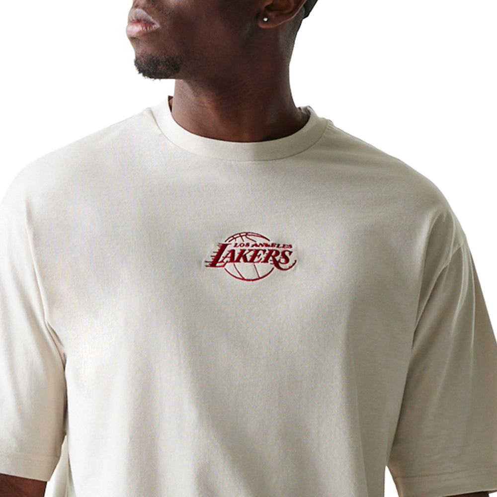 T-Shirt New Era Los Angeles Lakers Uomo - Beige