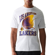 T-Shirt New Era Los Angeles Lakers Uomo - Bianco