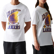 T-Shirt New Era Los Angeles Lakers Uomo - Bianco