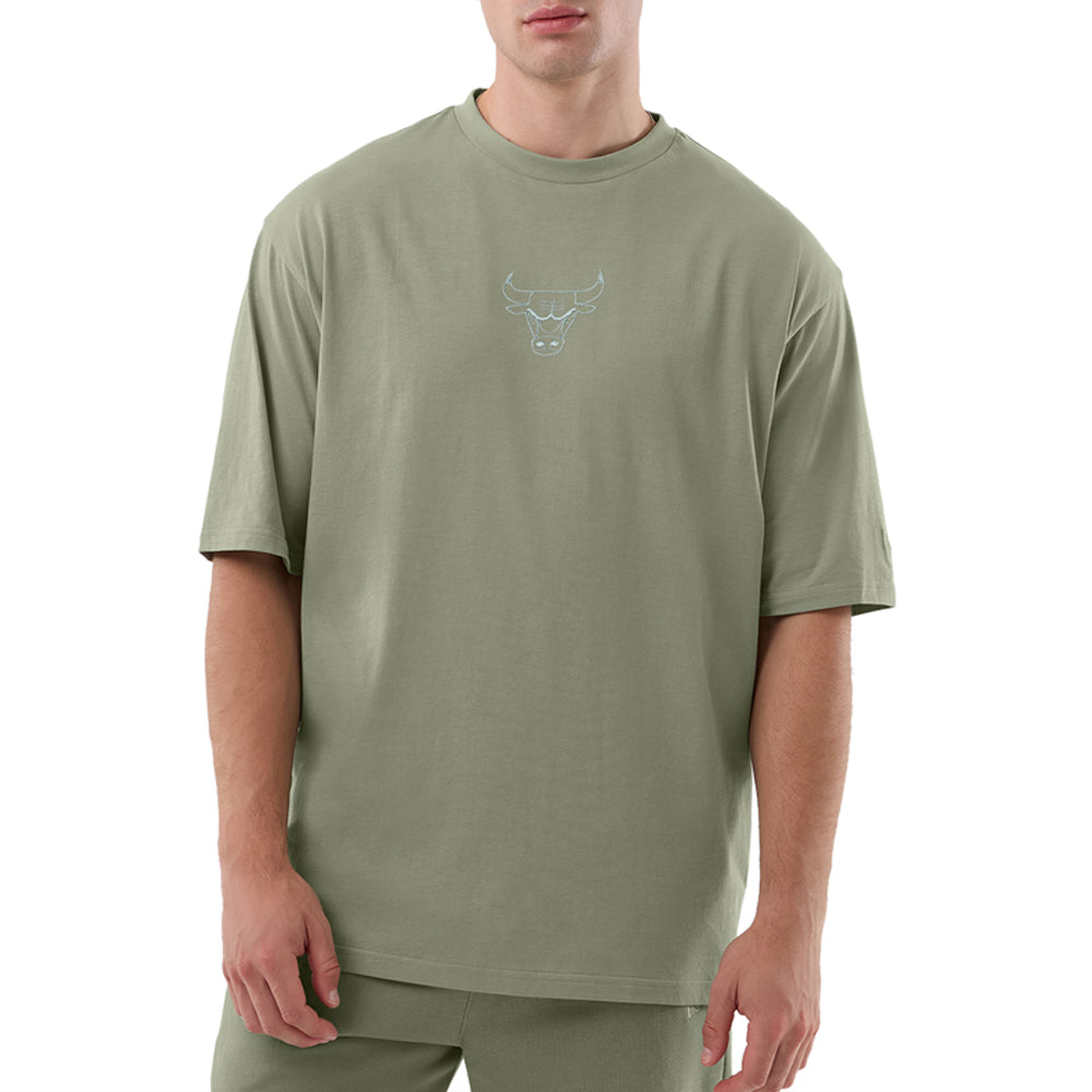 T-Shirt New Era Chicago Bulls Uomo - Verde