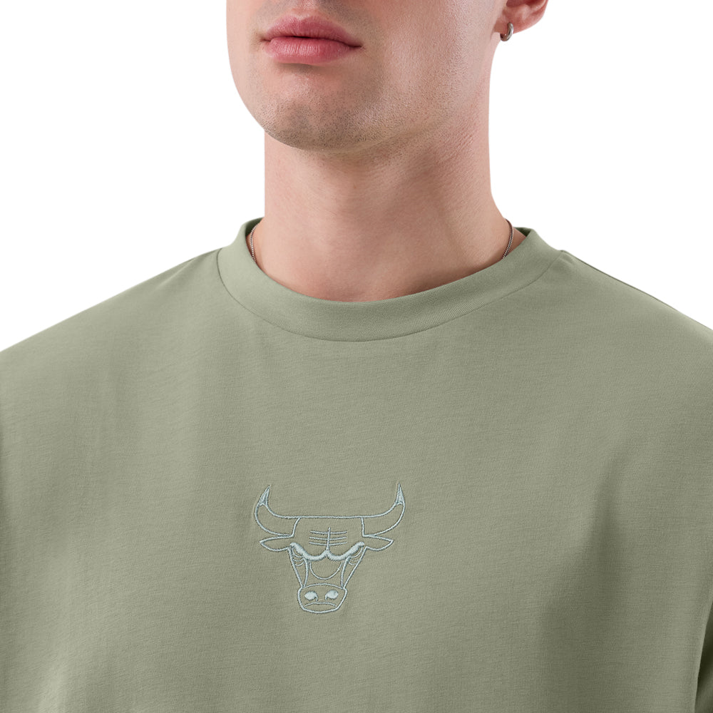 T-Shirt New Era Chicago Bulls Uomo - Verde
