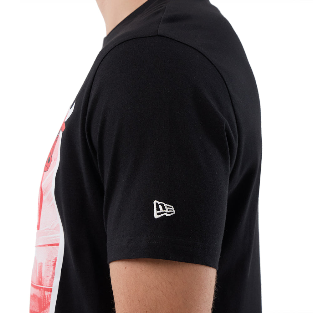 T-Shirt New Era Chicago Bulls Uomo - Nero