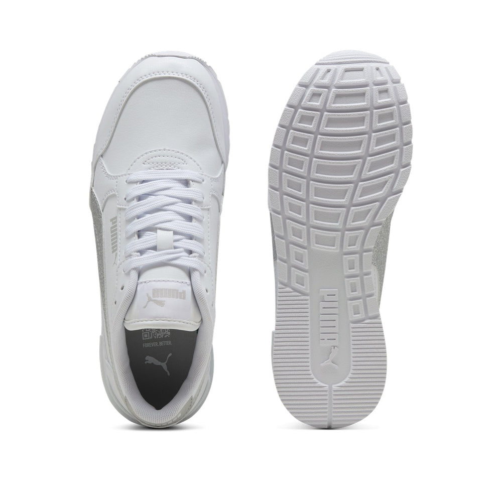Sneakers Puma St Runner V4 Sl Glitter jr Ragazza - Bianco