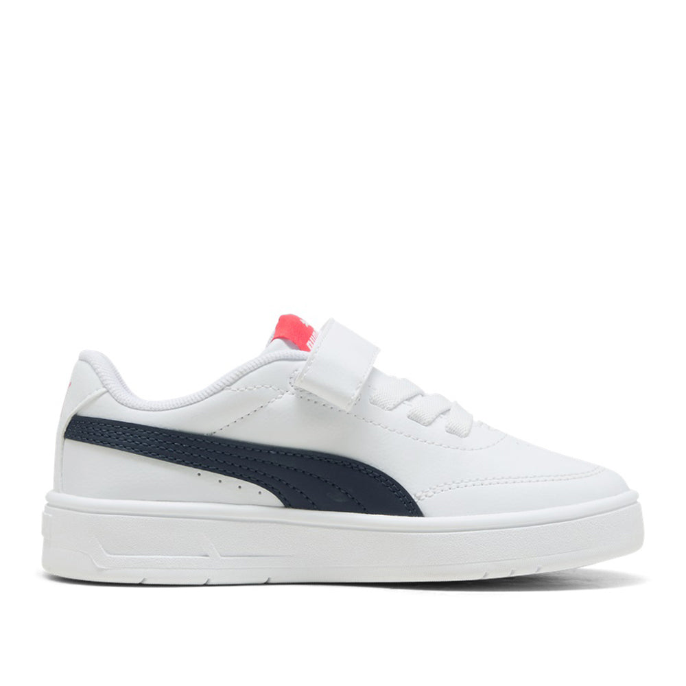 Sneakers Puma Court Classic Clean Ac+ ps Unisex Bambino - Bianco