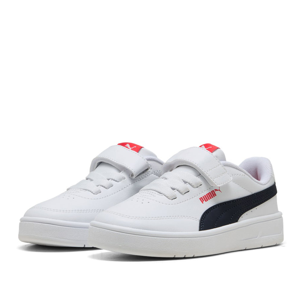 Sneakers Puma Court Classic Clean Ac+ ps Unisex Bambino - Bianco