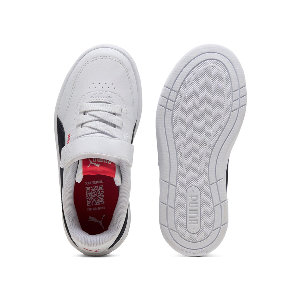Sneakers Puma Court Classic Clean Ac+ ps Unisex Bambino - Bianco
