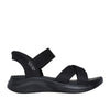 Sandalo skechers ultra flex 3.0 sandal - never donna - nero
