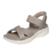 Sandalo Skechers Ultra Flex 3.0 Sandal - Never Donna - Marrone