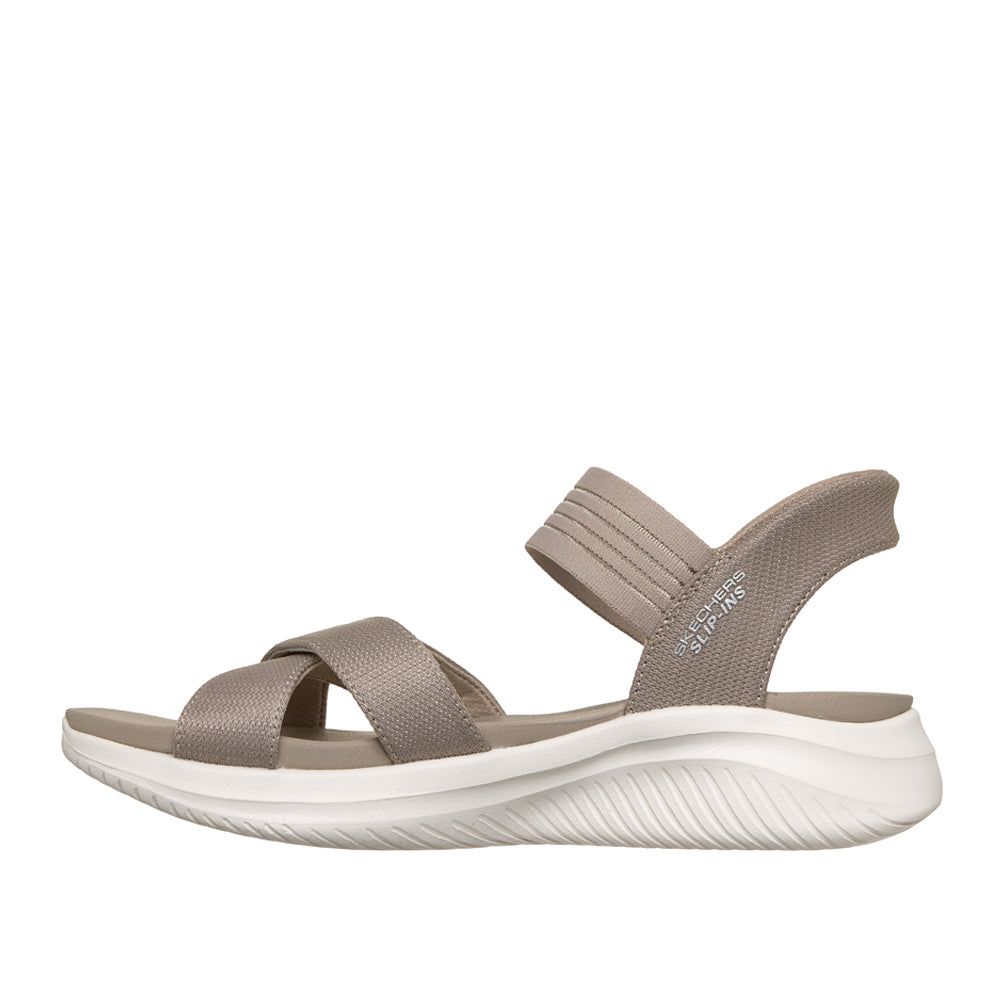 Sandalo Skechers Ultra Flex 3.0 Sandal - Never Donna - Marrone