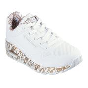 Sneakers Skechers Uno - Loving Love Donna - Bianco