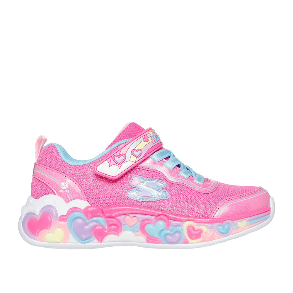 Sneakers Skechers Eternal Heart Lights - Ton of Bambina - Rosa