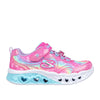 Sneakers skechers flutter heart lights - groovy bambina - rosa
