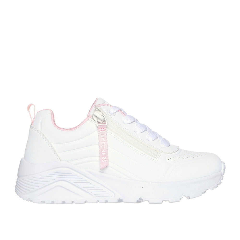 Sneakers Skechers Uno Lite - Easy Zip Bambino - Bianco