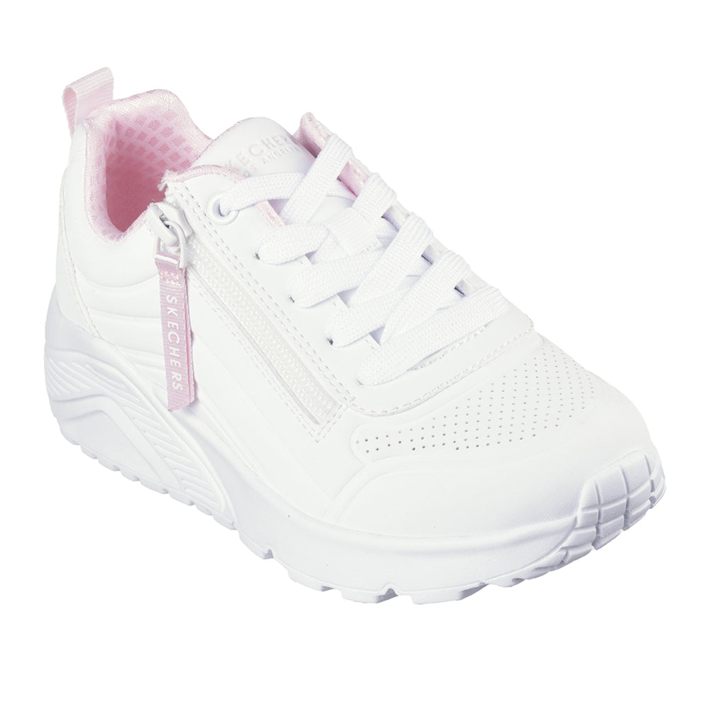 Sneakers Skechers Uno Lite - Easy Zip Bambino - Bianco