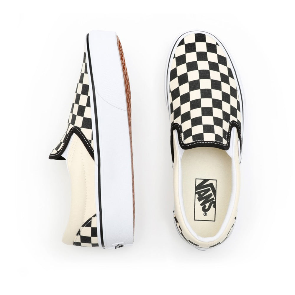 Slipon Vans Classic SliP-On Platform Donna - Blk&Whtchckerbo