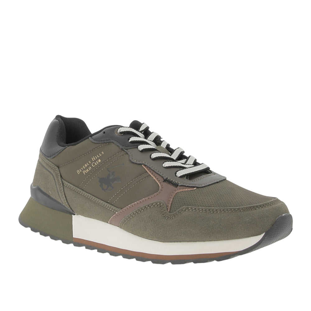 Sneakers Beverly Hills King Power Mix Uomo - Verde