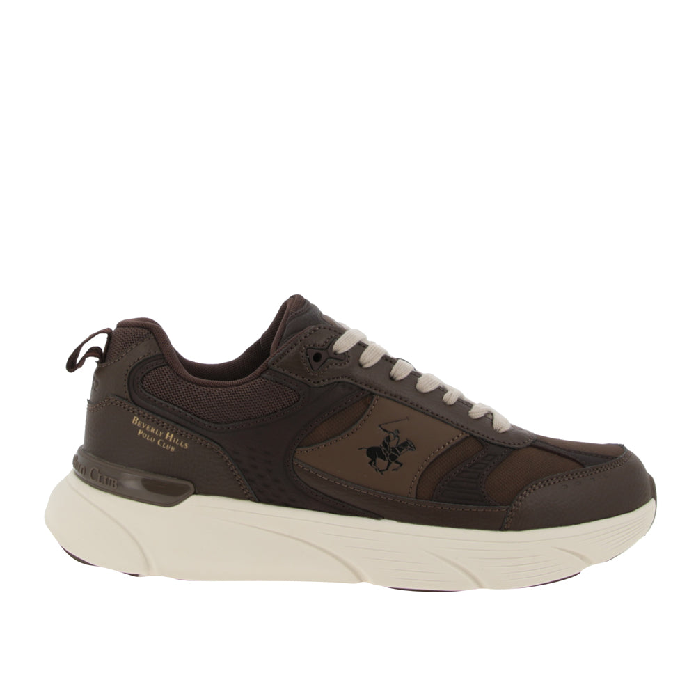 Sneakers Beverly Hills Derby Mix 2 Uomo - Cuoio