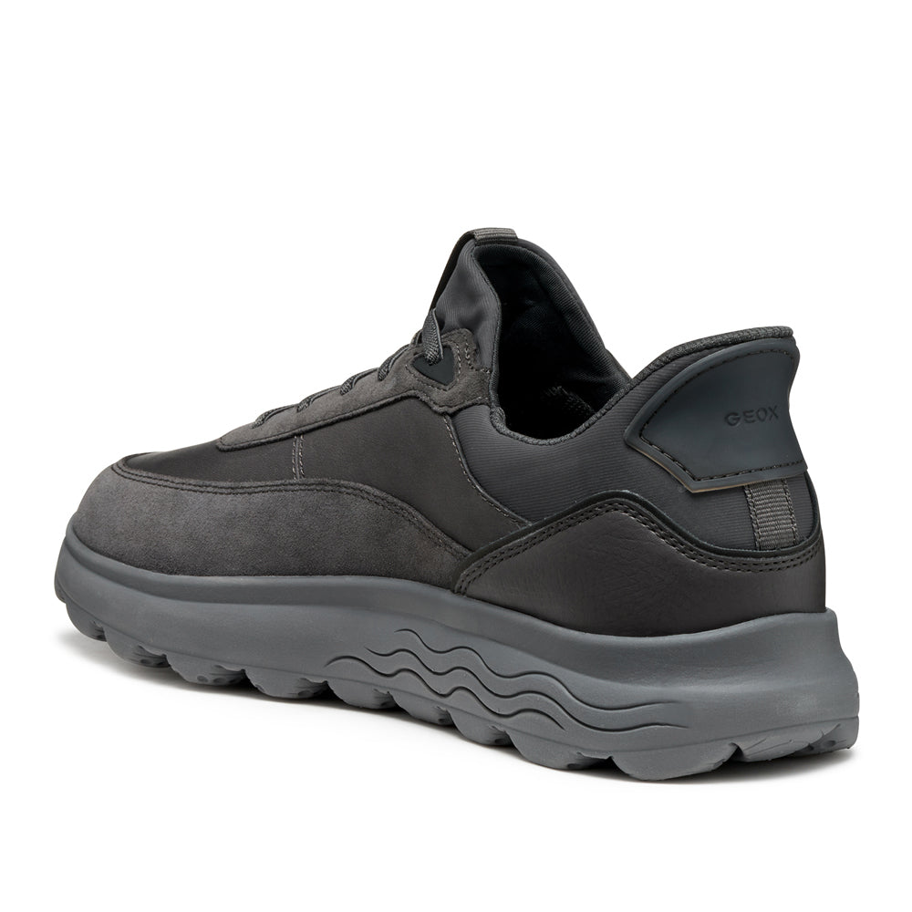Sneakers Geox U Spherica Plus A - Nappa+scam Uomo - Grigio