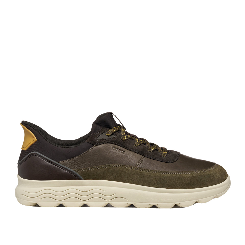 Sneakers Geox U Spherica Plus A - Nappa+scam Uomo - Militare