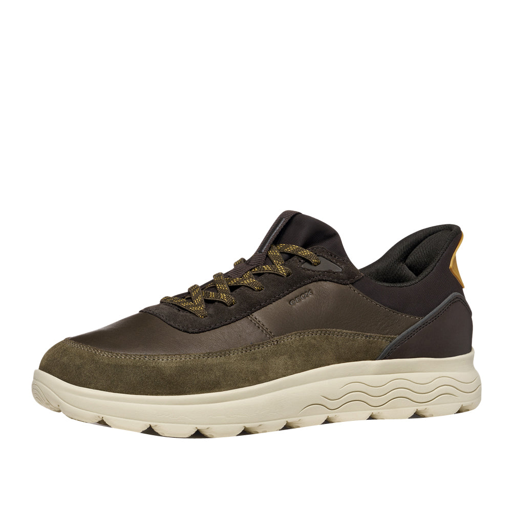 Sneakers Geox U Spherica Plus A - Nappa+scam Uomo - Militare