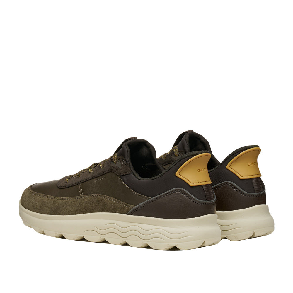 Sneakers Geox U Spherica Plus A - Nappa+scam Uomo - Militare